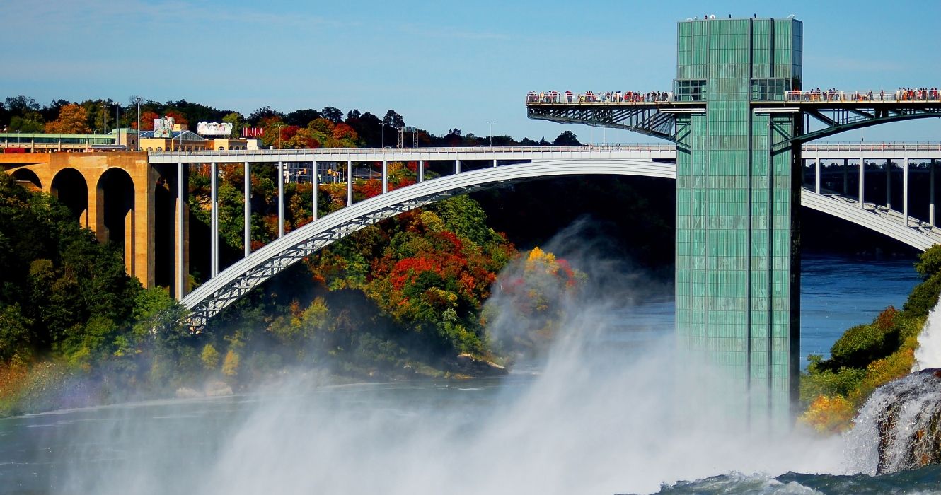 Niagara Falls in Buffalo New York during fall