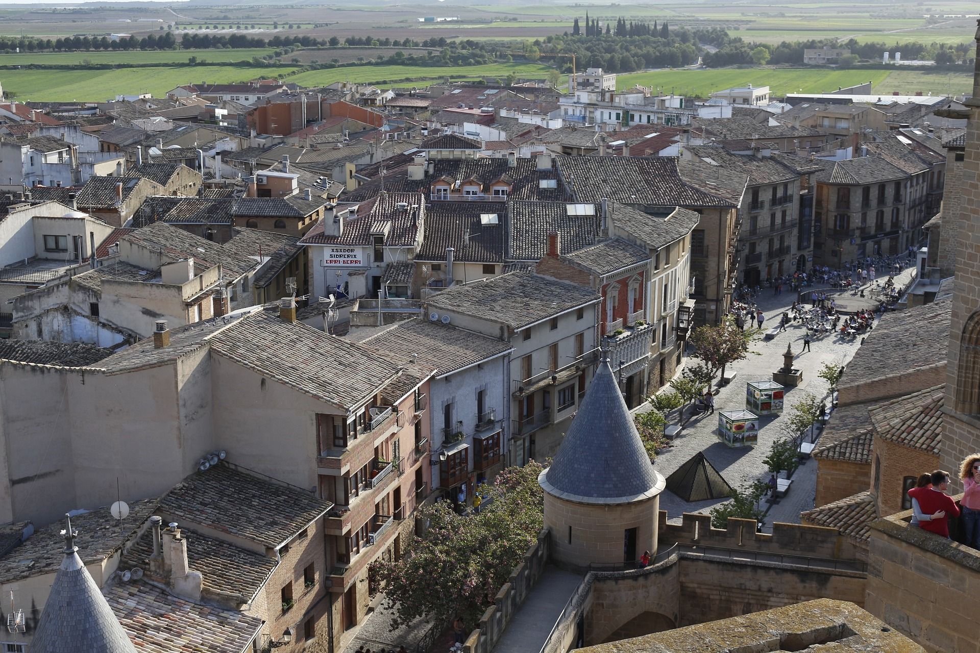 A panoramic view of a place in Navarre Spain