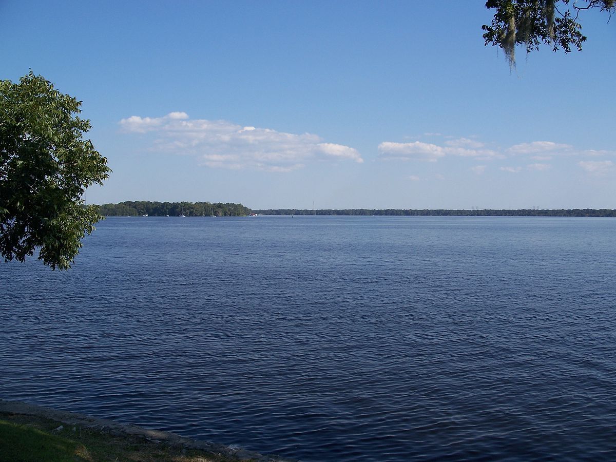 A view of the St. Johns River in Palatka, Florida