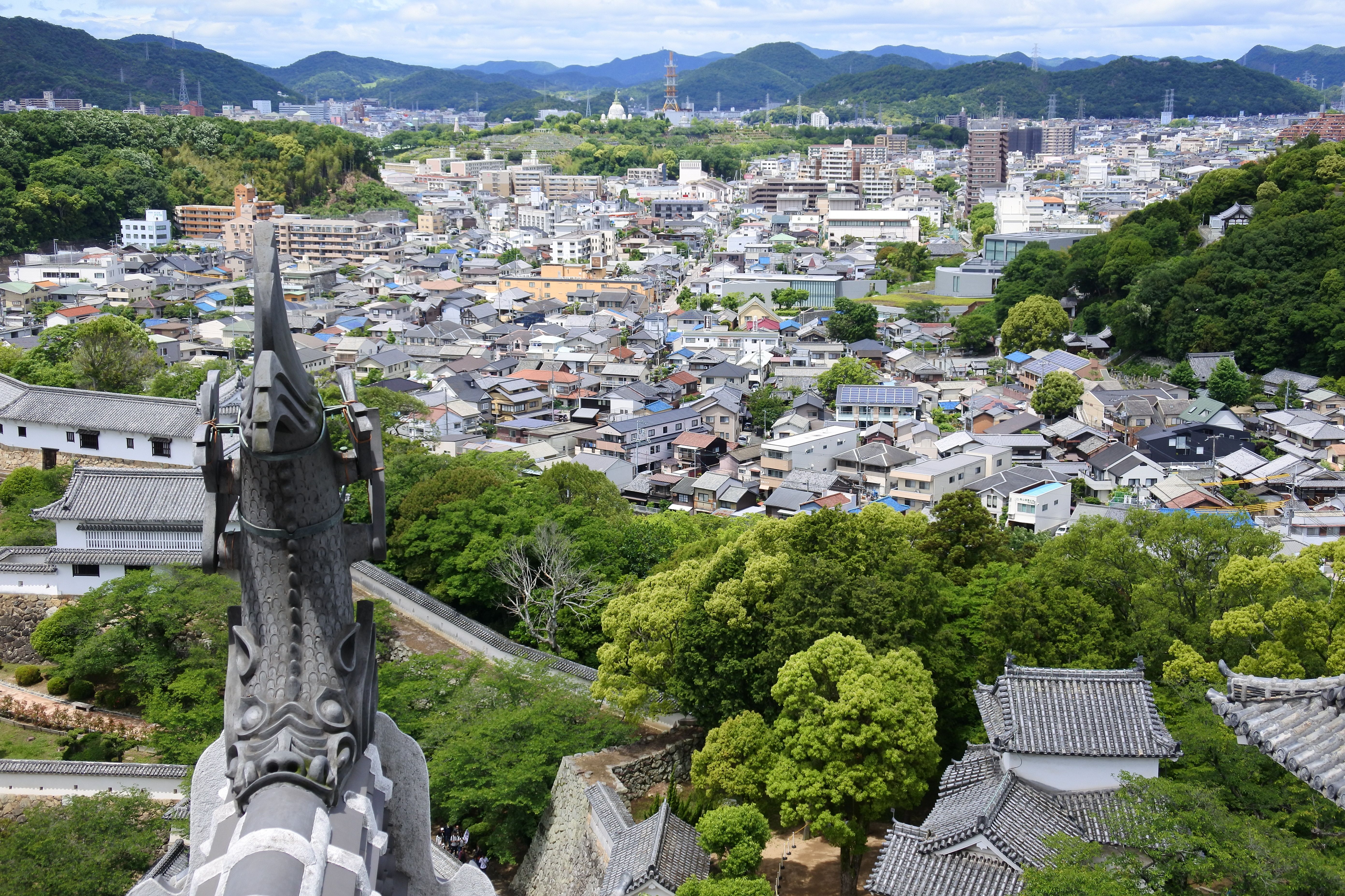 City view of Himeji, Hyogo, Japan 