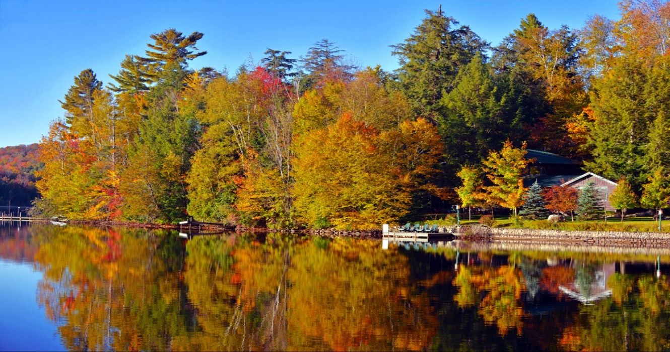 Fall foliage in the Adirondacks, New York, USA