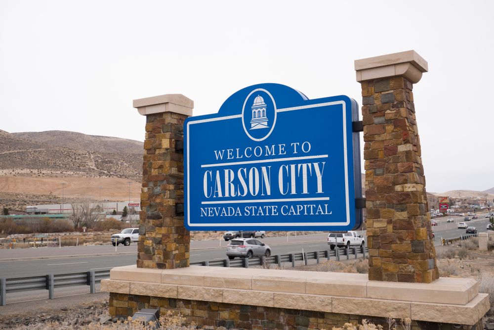 Carson City welcome sign