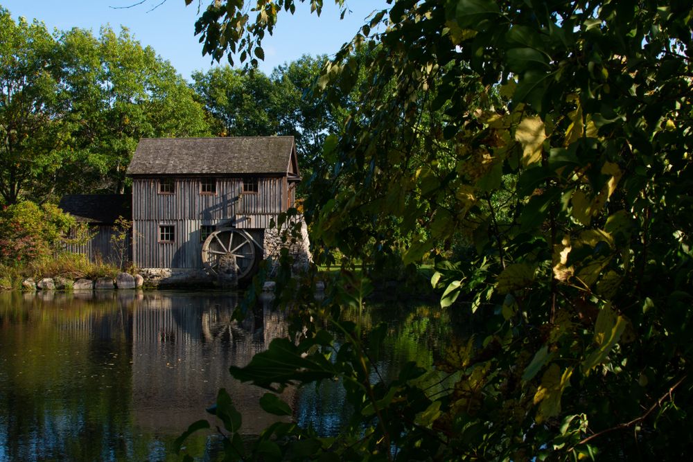 Old wooden mill house in Rockford, Illinois