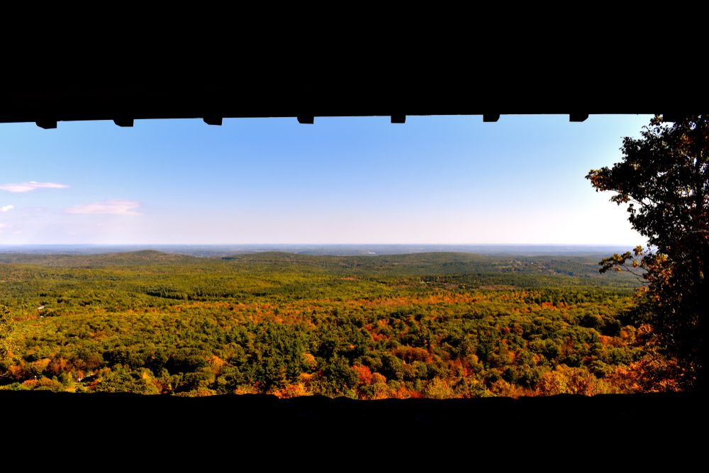 Lookout from Mount Wachusett in Princeton, Massachusetts, USA
