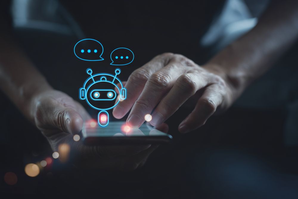 Digital chatbot, chat GPT, Artificial Intelligence concept