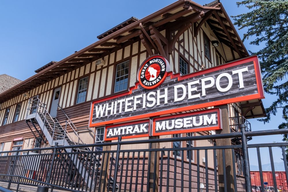 Whitefish Depot Amtrak Train museum
