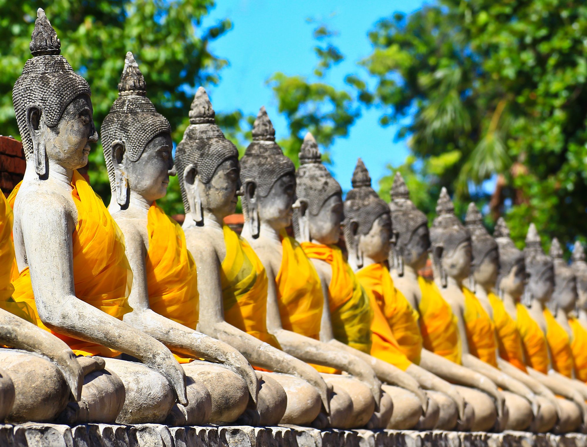 Statues at Wat Yai Chai Mongkhon