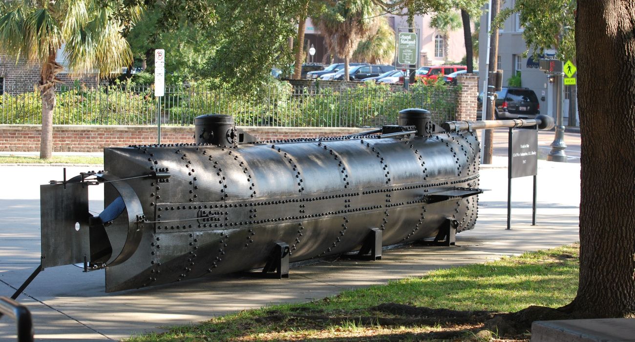 Submarine H.L. Hunley in Charleston, SC