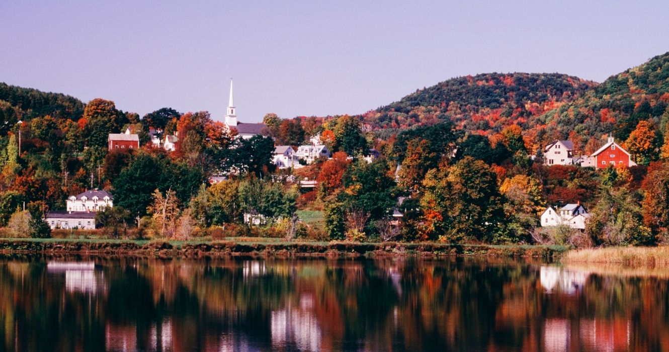 Town of Barnet, Vermont from the water