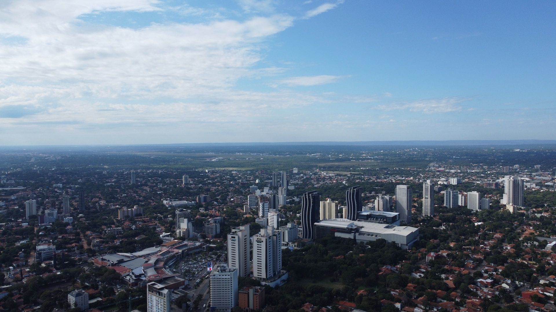 Aerial View of Asuncion, Paraguay