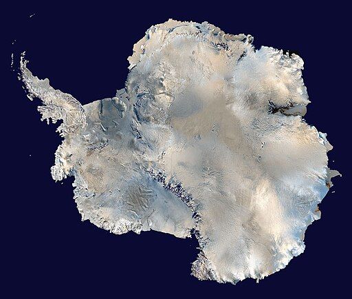 Antarctica polar view