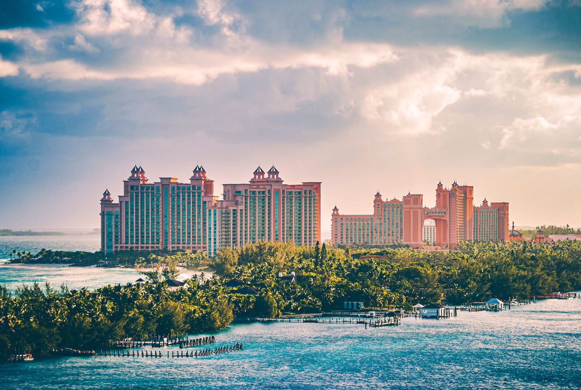 The glorious and huge Atlantis resort in the Bahamas.
