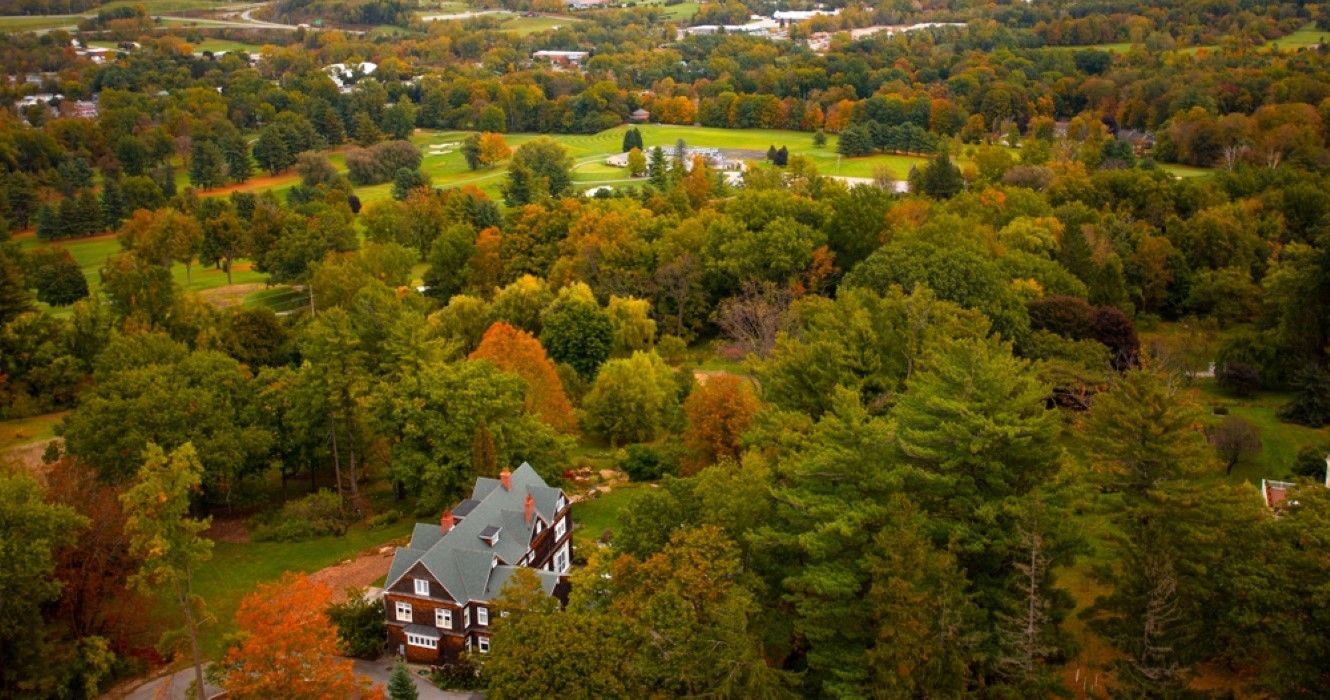 Autumn scenery in Bennington, Vermont