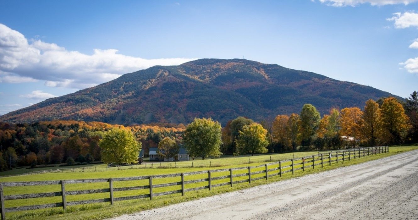 Autumn view of Mount Ascutney,Vermont