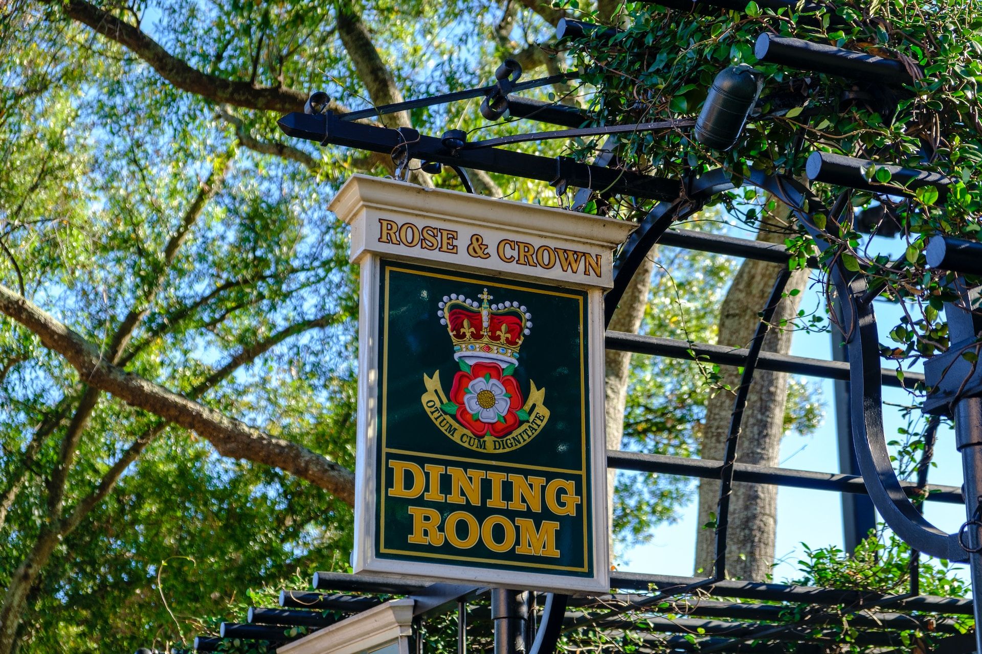 Entrance To The Rose & Crown Dining Room From At Walt Disney World, Orlando, Florida, USA