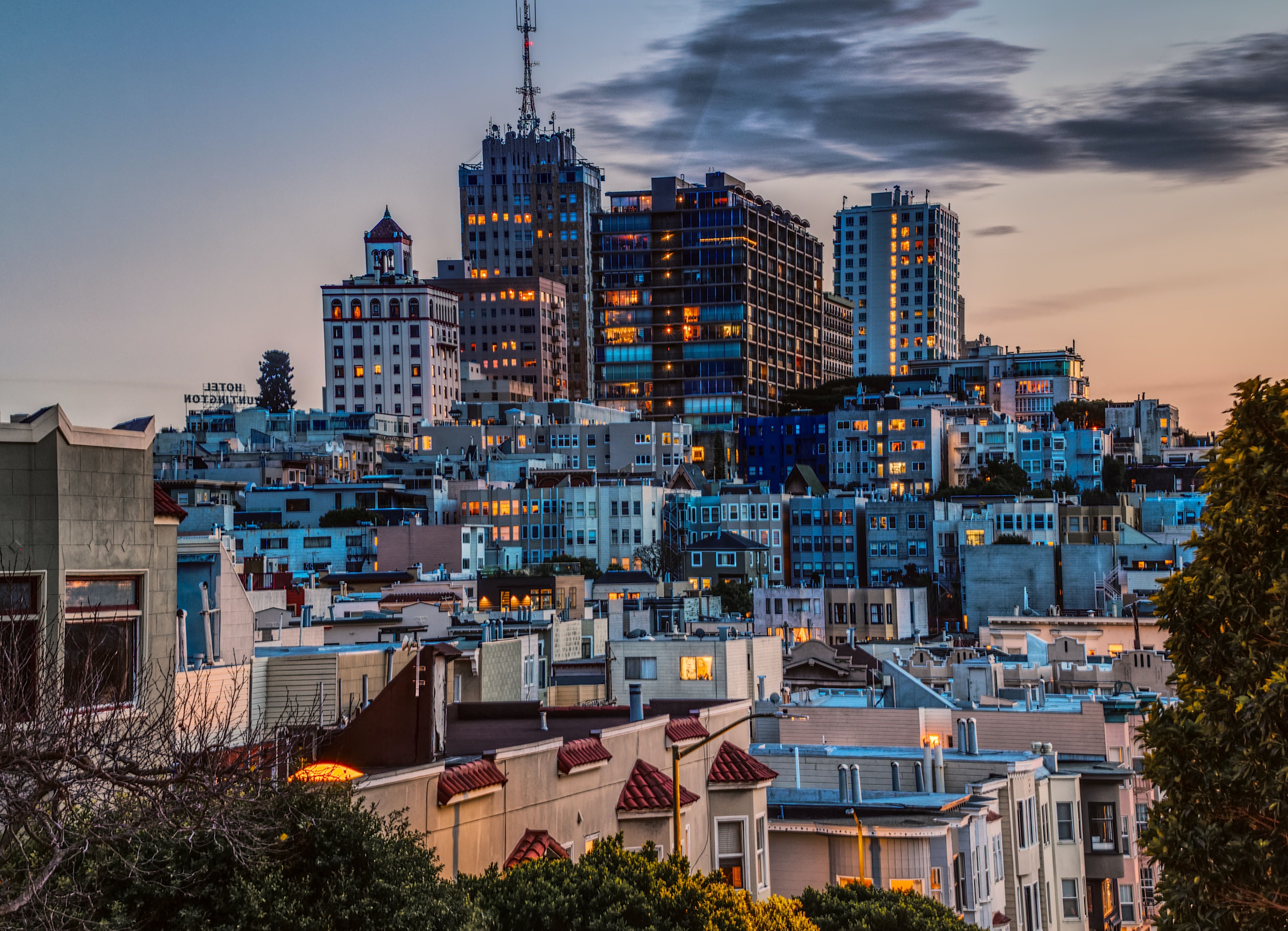 Cluster of buildings in San Francisco, USA