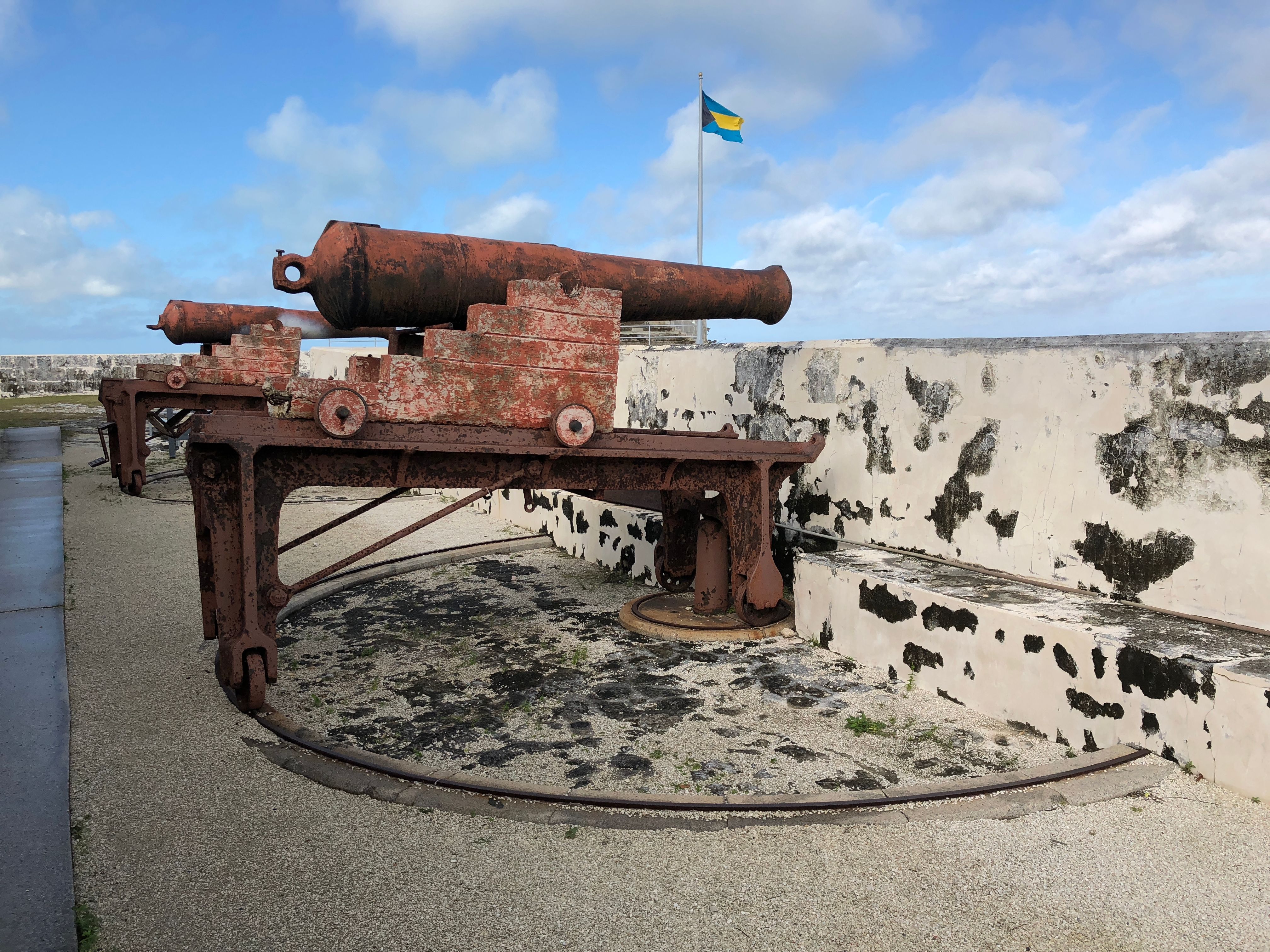 Cannons at Fort Charlotte, Nassau, Bahamas