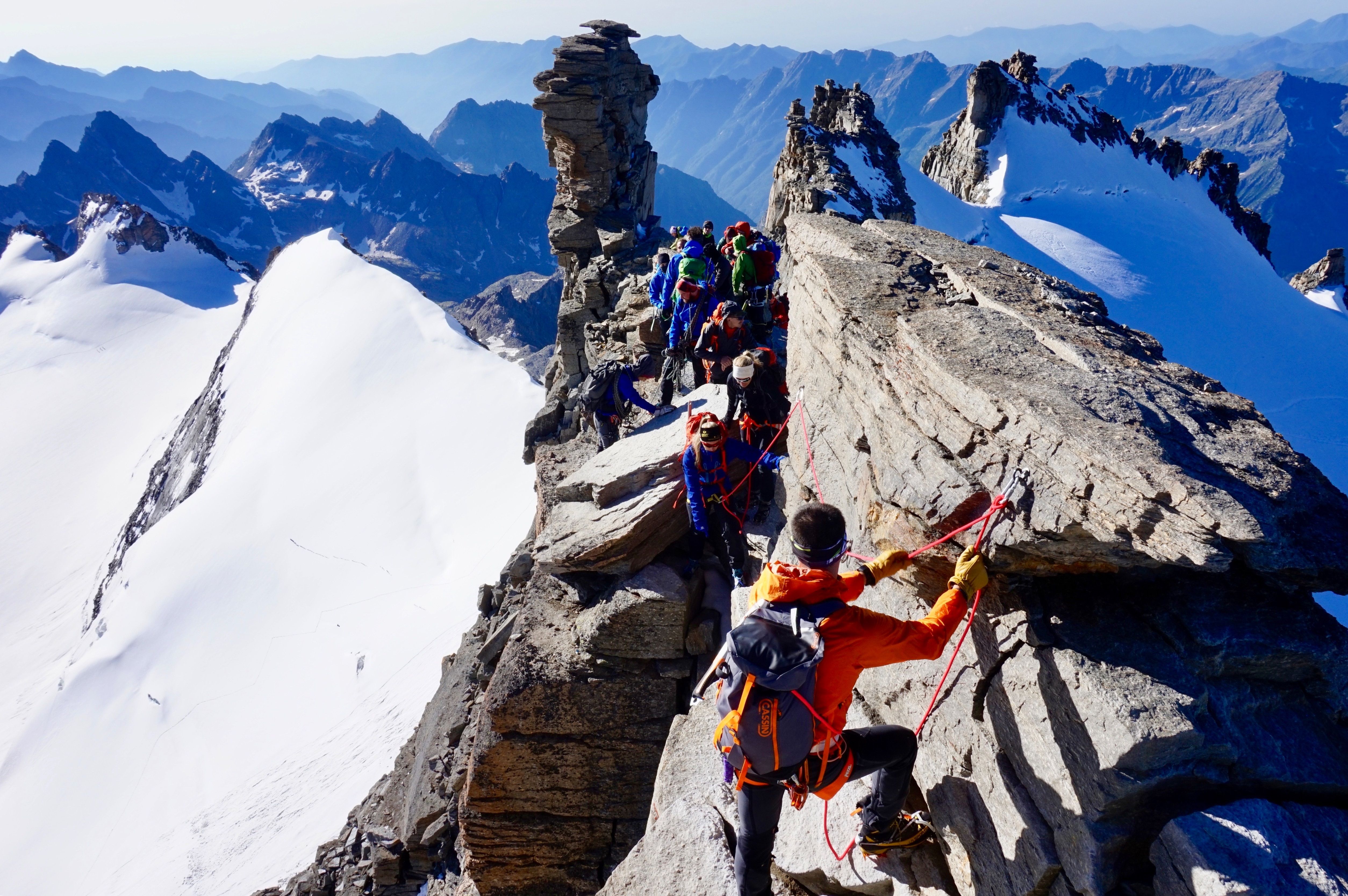 Hiking in Gran Paradiso Mountain Summit