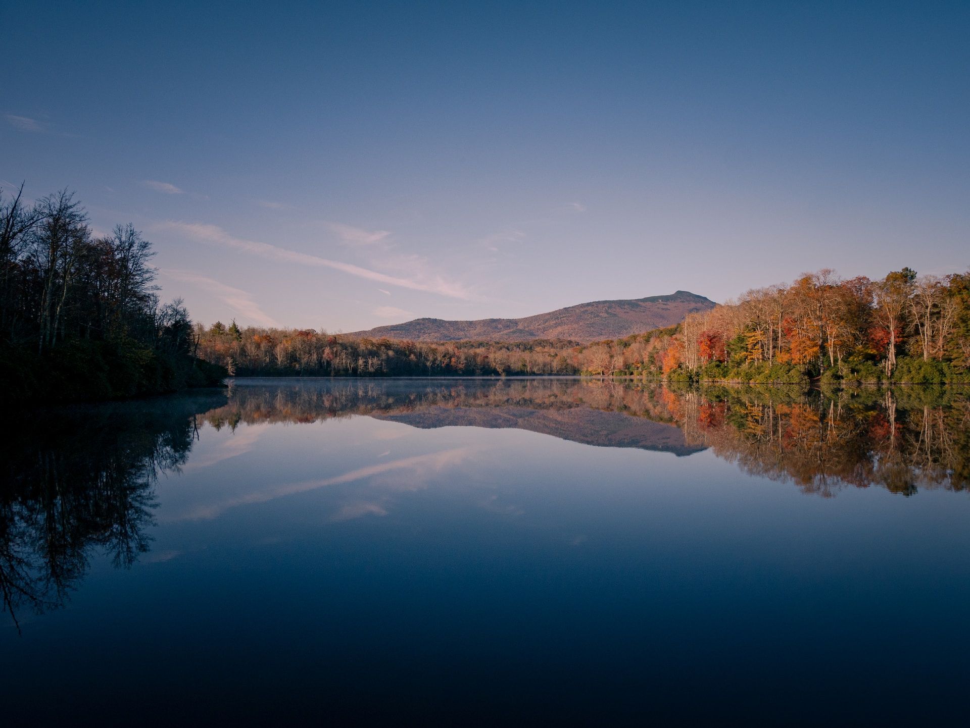 View of Julian Price Memorial Park in Blowing Rock, North Carolina