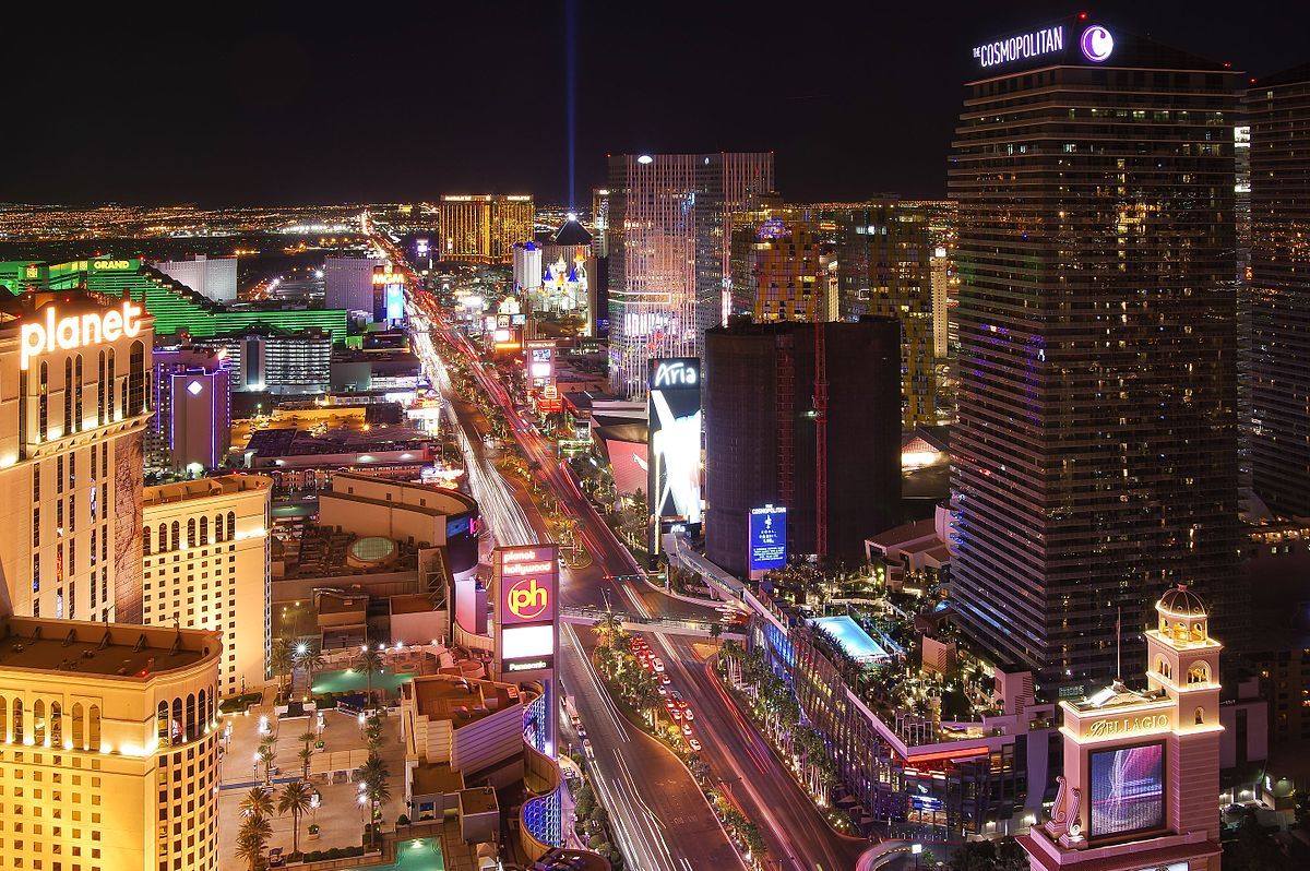 Las Vegas Nevada skyline at night