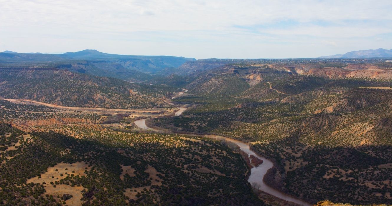 Los Alamos New Mexico and the Rio Grande