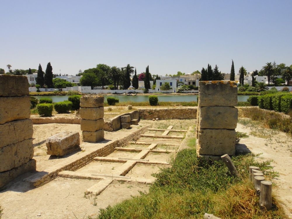 The Remains Of The Great Artificial Harbor Of Carthage Are Still ...