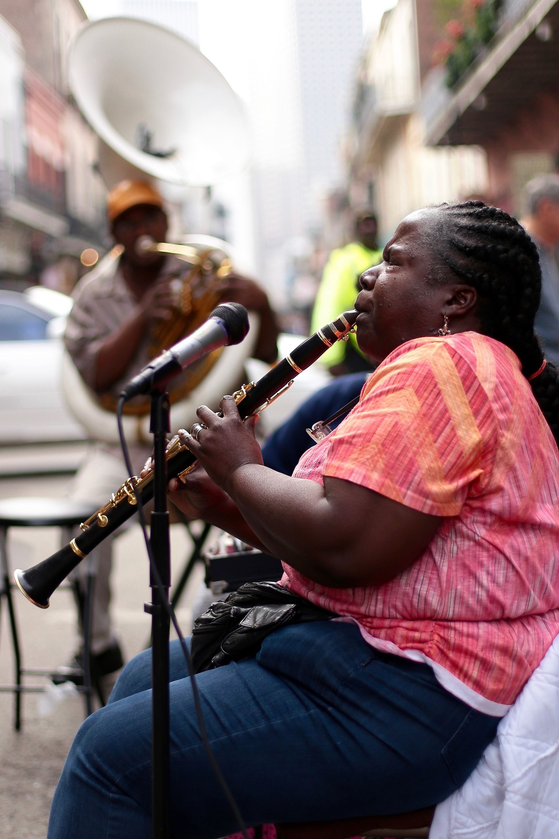 A band performing Jazz music in New Orleans