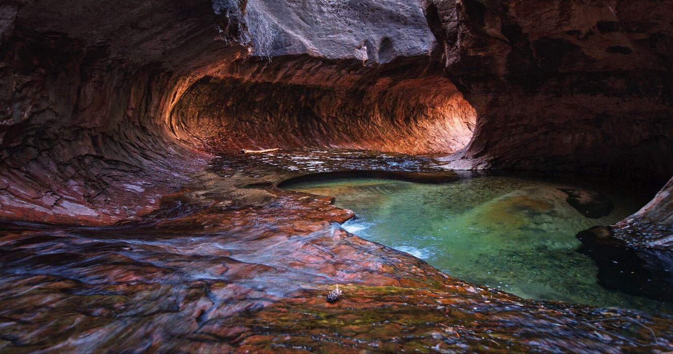 The Narrows Trail (The Zion Subway) in Zion National Park, Utah, USA