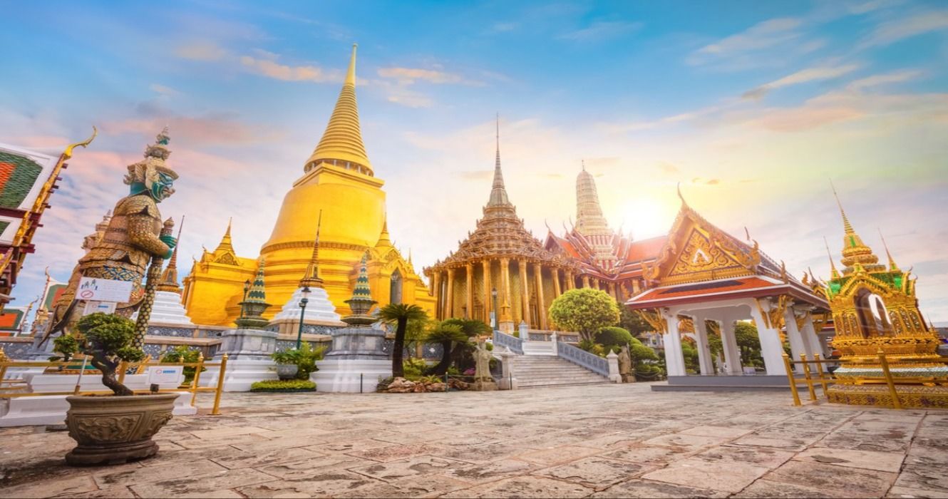 Wat Phra Kaew in Bangkok, Thailand, a sacred temple that's part of the Thai Grand Palace