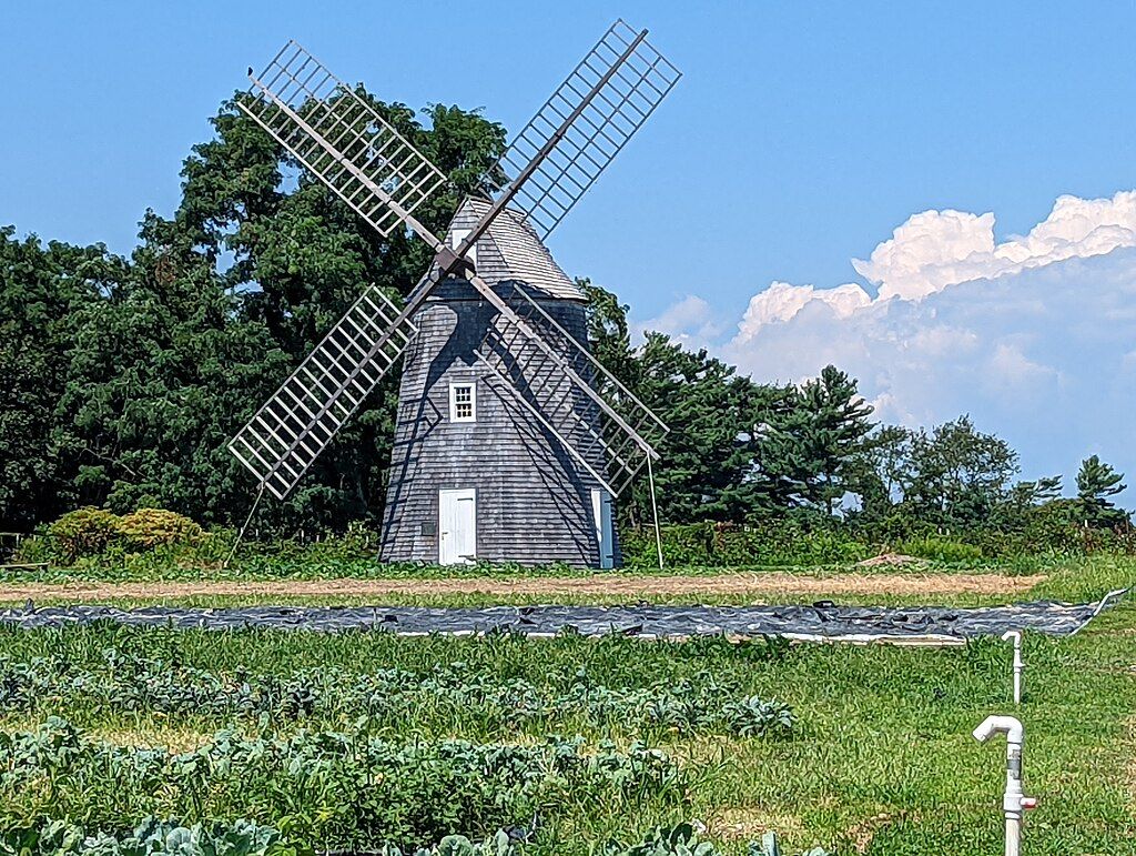 The Shelter Island Windmill in Long Island, New York
