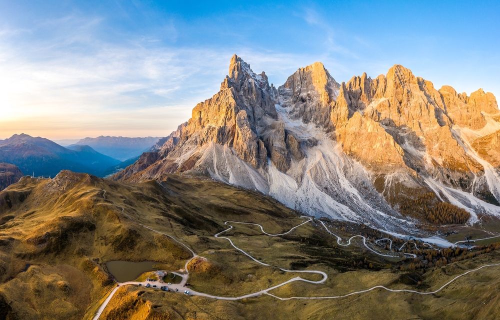 Mountain rock landscape of the Dolomites