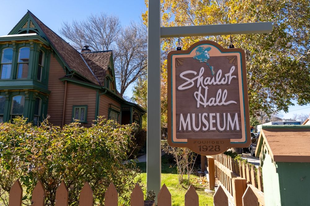 Sign in front of the Sharlot Hall Museum in Prescott, Arizona