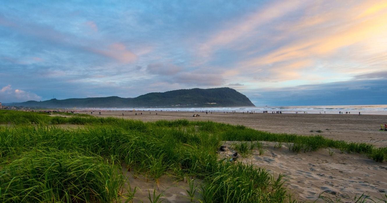 A beach in Seaside, Oregon, USA