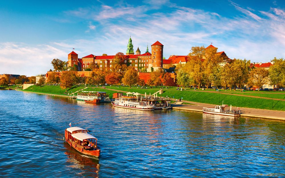 Wawel Castle, Krakow in the fall