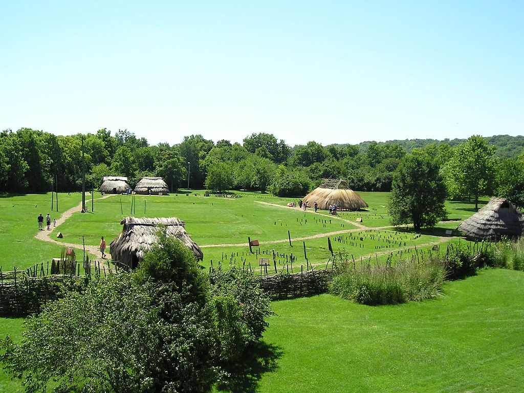 A view of the SunWatch Indian Village in Dayton, Ohio