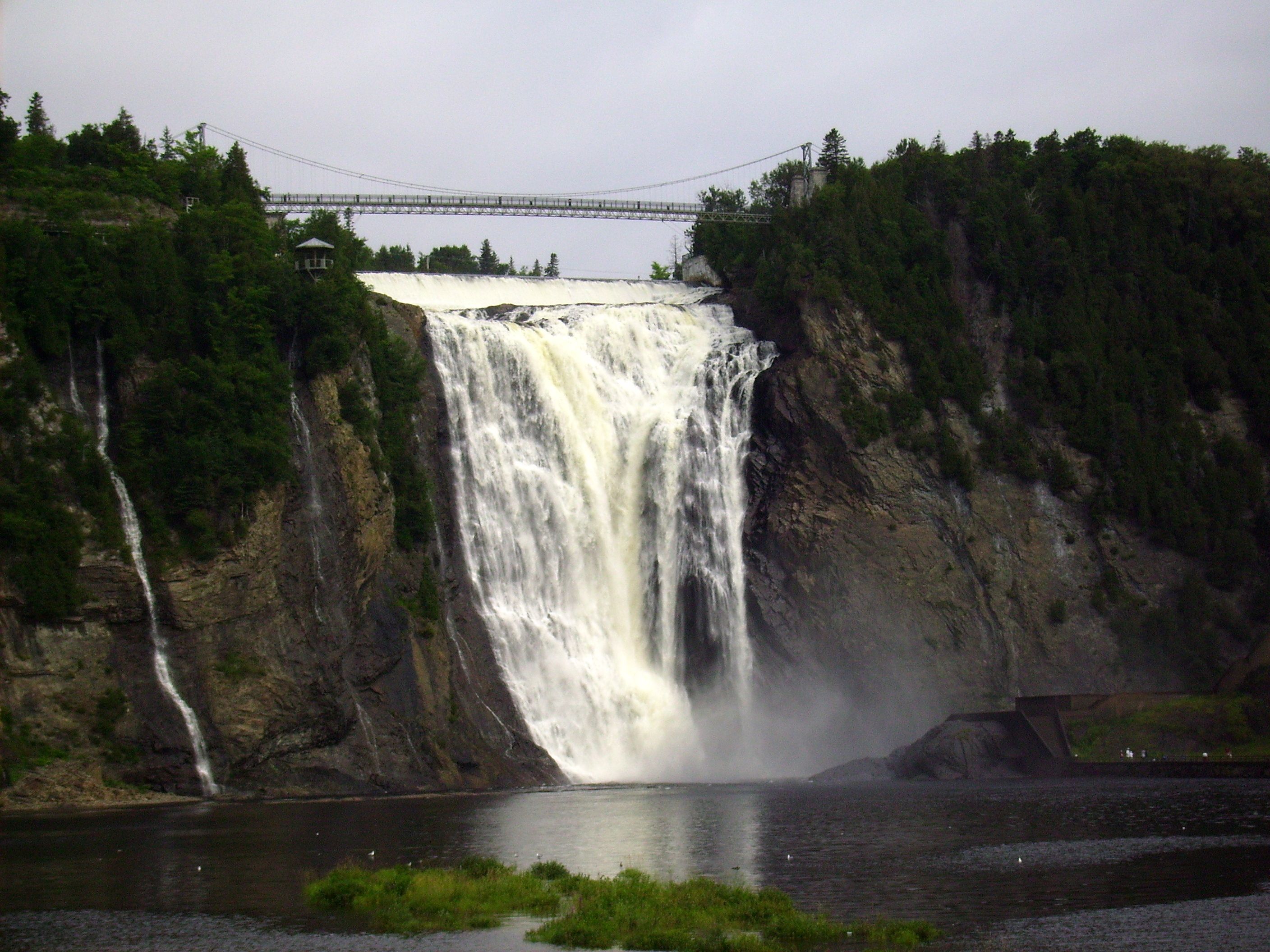Montmorency Waterfall in Quebec City, Canada