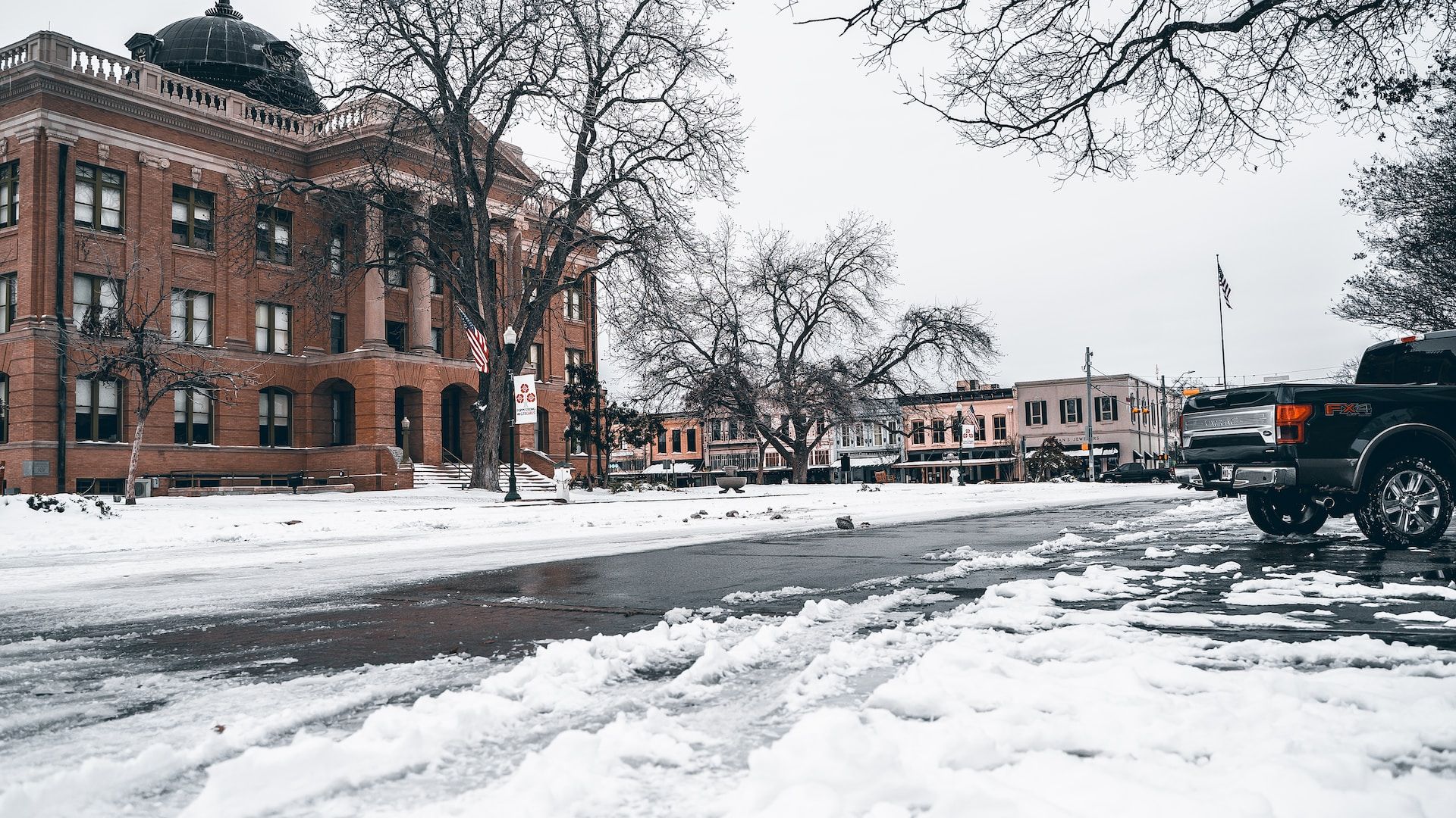 Georgetown, Texas in the winter