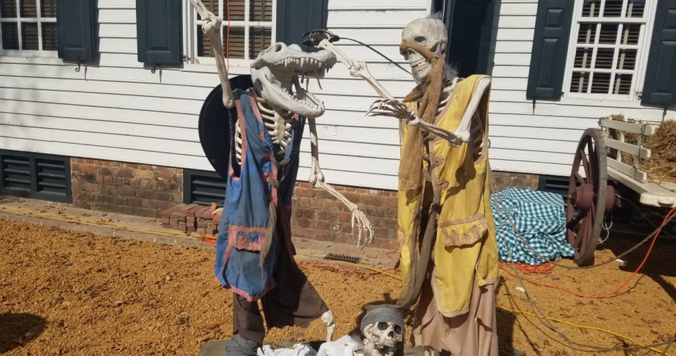 Halloween decorations at Colonial Williamsburg, Virginia