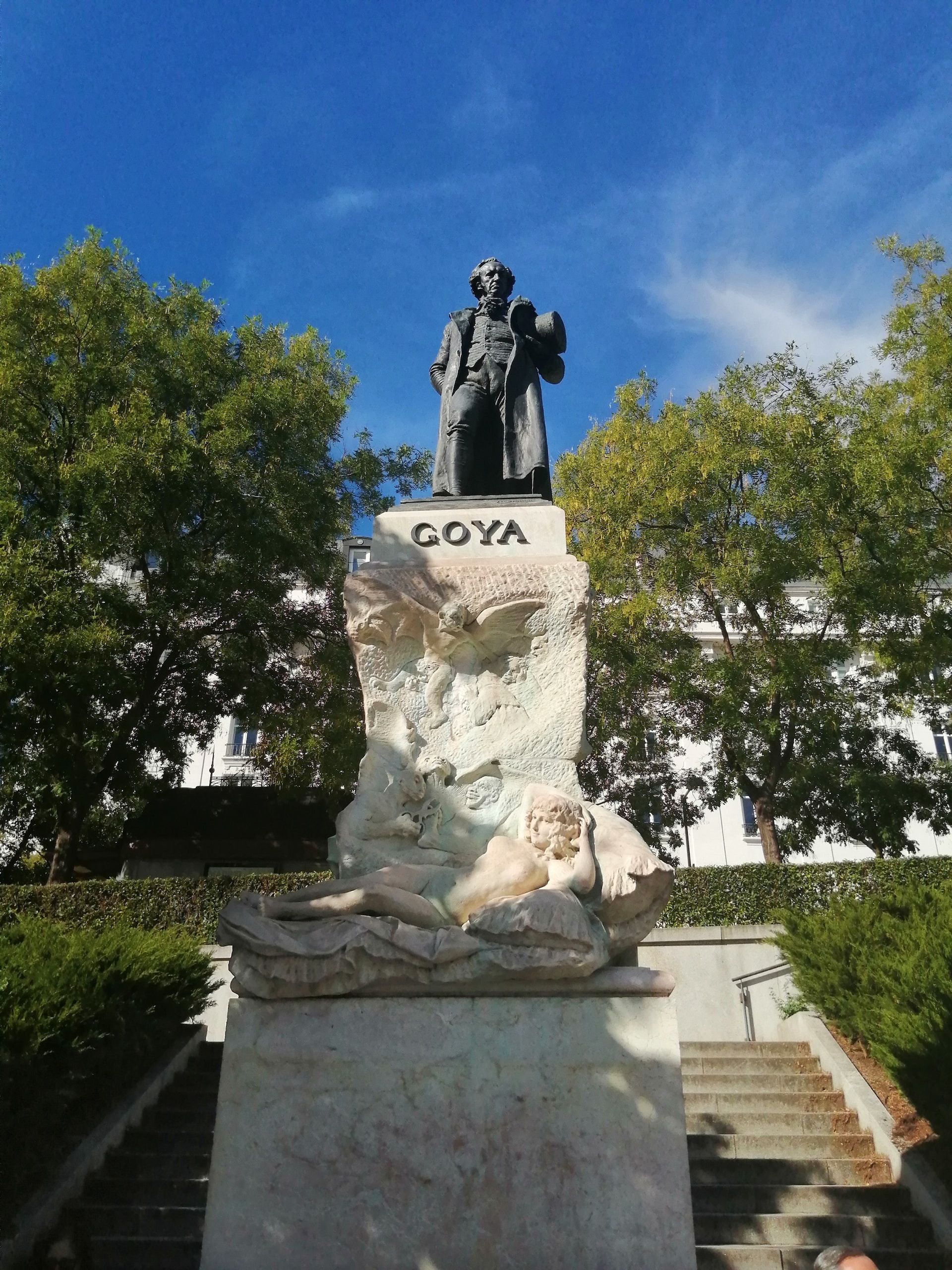 The Goya Statue at the Goya Gate