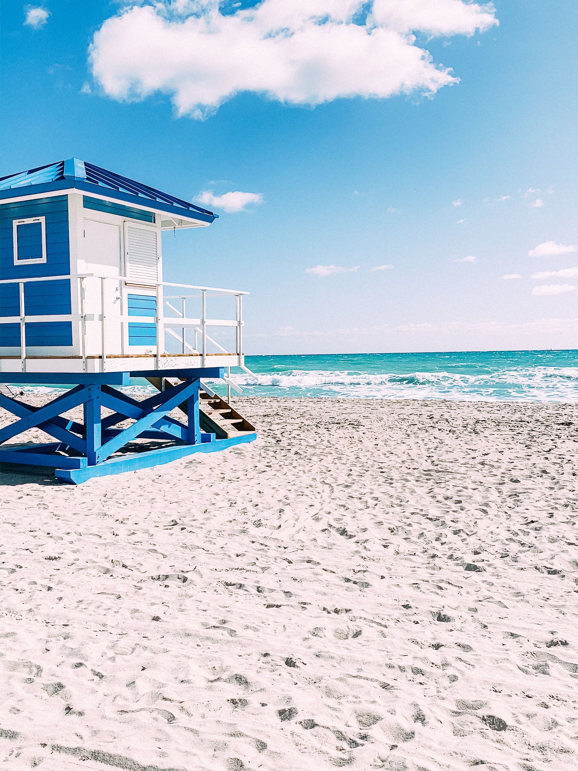 Lifeguard Tower on the beach in Florida