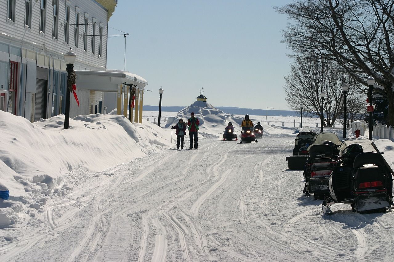 Mackinac Island in the winter