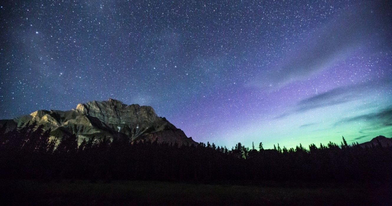 Northern Lights in Banff, Alberta, Canada