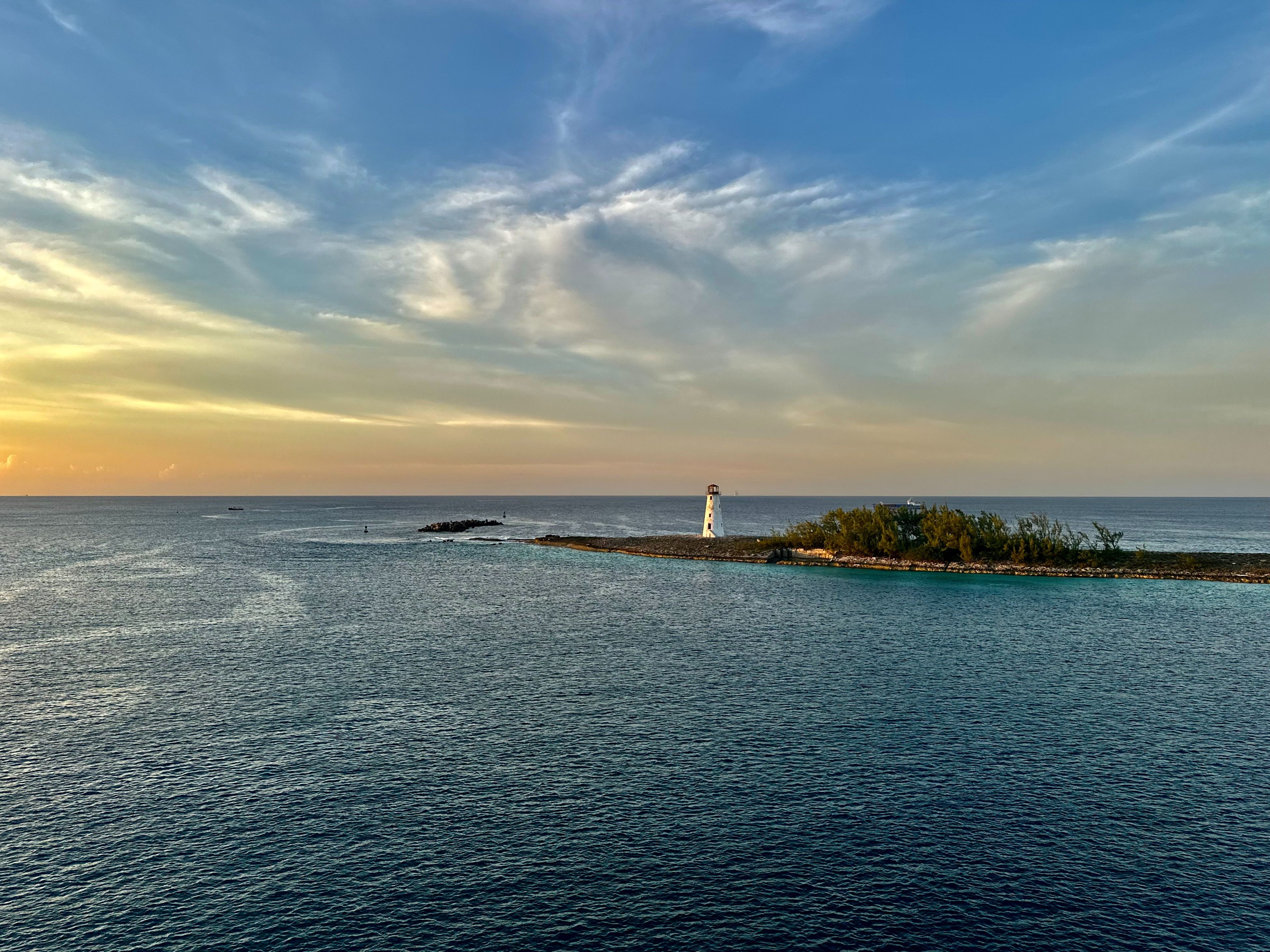 Beautiful skies and a panoramic view, Andros Island, Bahamas
