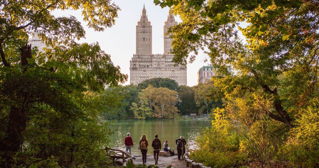 People walking in Central Park
