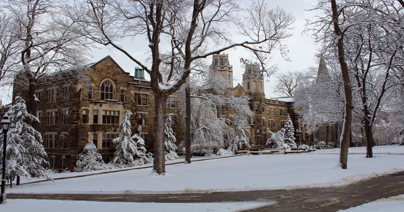 Winter and snow in Lehigh, Bethlehem, Pennsylvania, USA