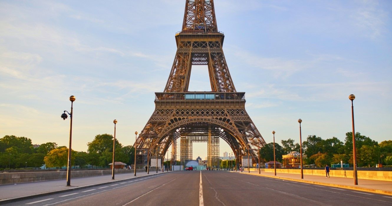 Scenic view of Eiffel tower, Paris
