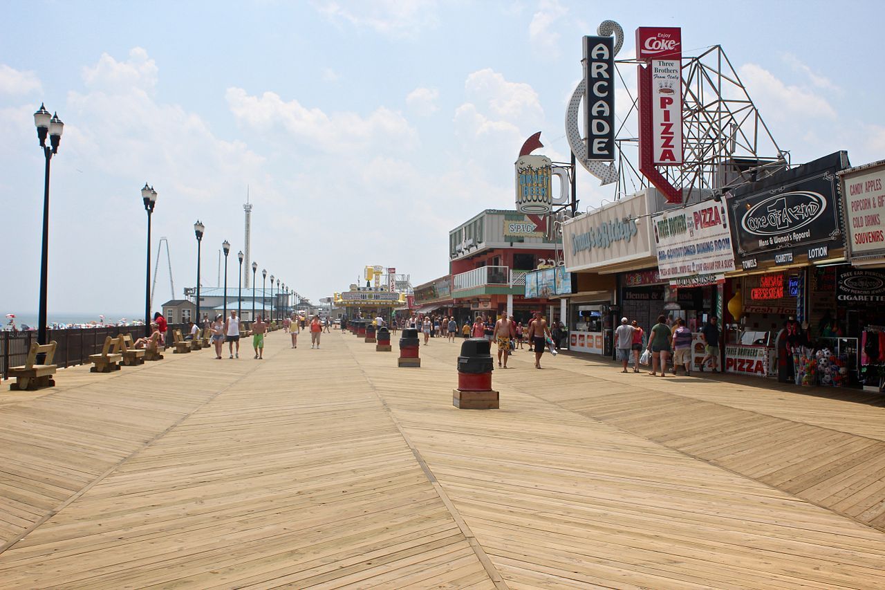 View from New Jersey’s Seaside Heights Boardwalk 