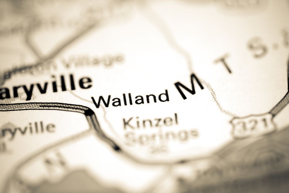 Walland, TN on map