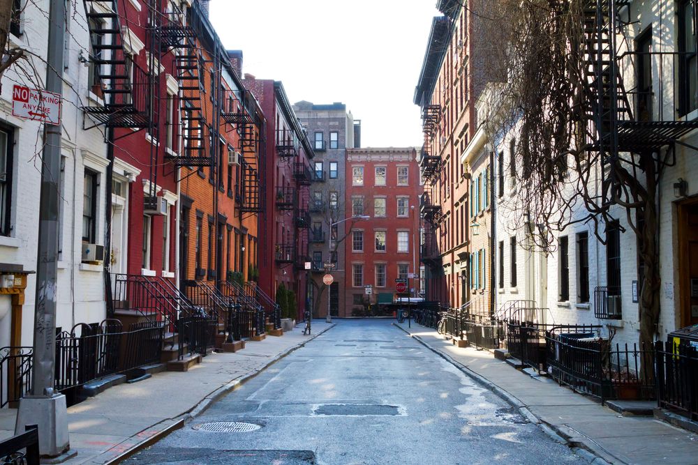 Historic buildings on Gay Street in NYC
