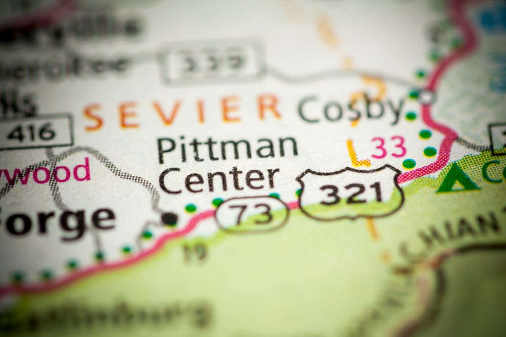 Pittman, Tennessee on map